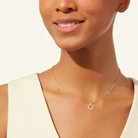 Pretty Woman Small Rose Gold and Diamond Heart Pendant