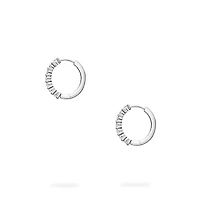 White Gold Diamond Hoop Earrings