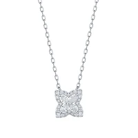 Diamond Pendant in White Gold