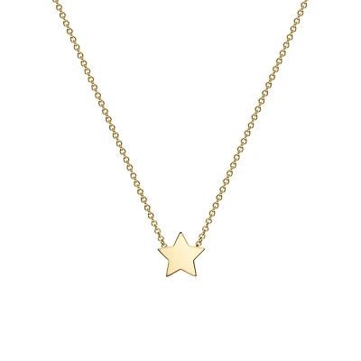 Yellow Gold Star Pendant for Kids