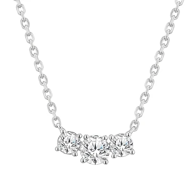 White Gold Diamond Pendant Necklace