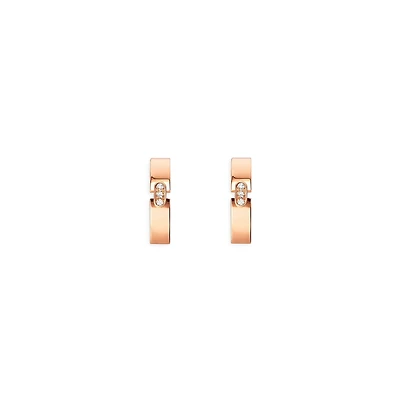 Liens Évidence Rose Gold Diamonds Earrings