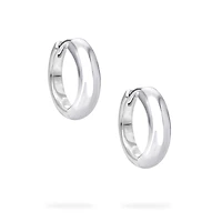 Silver Hoop Earrings, 18MM