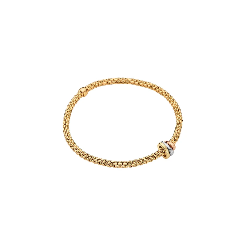 Prima Flex'it Multi Rondel Yellow Gold Bracelet