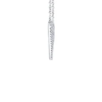 Kate White Gold and Diamond Pavé Heart Pendant