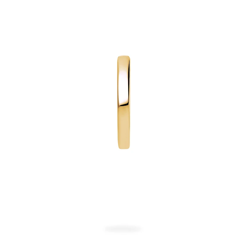 Yellow Gold Men's Single Hoop Earring