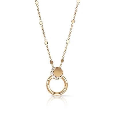 Luce Rose Gold and Diamond Pendant