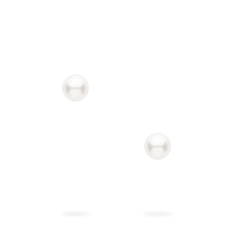 6.5–7 mm Akoya Pearl Earrings in Yellow Gold