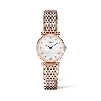 La Grande Classique Quartz 24 mm Red PVD Stainless Steel and Diamond