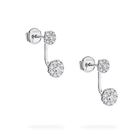 Diamond Cluster Jacket Earrings