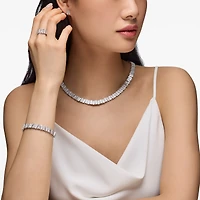 Diamond Necklace in White Gold