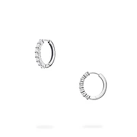 White Gold Diamond Hoop Earrings