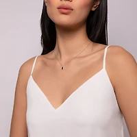 Sapphire and Diamond Pendant Necklace