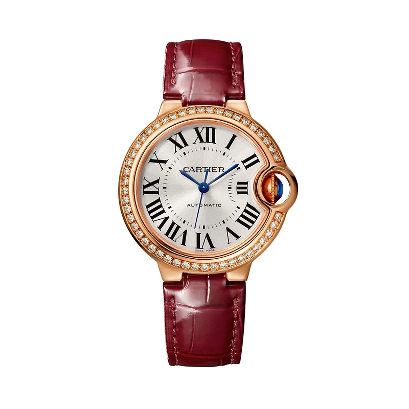 Ballon Bleu De Cartier Automatic 33 mm Rose Gold and Diamond