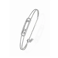 Move Classic White Gold and Diamond Pavé Bracelet