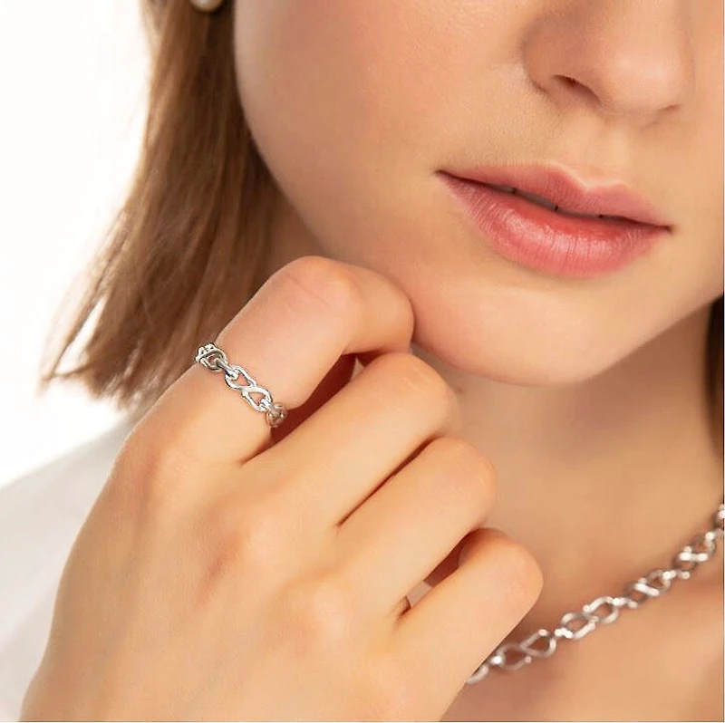 Infinite & Boundless Infinity Stackable Silver Ring