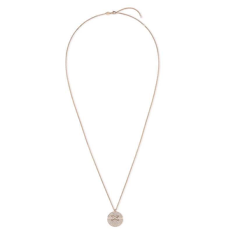 Jeux De Liens Harmony Small Rose Gold and Diamond Pavé Pendant