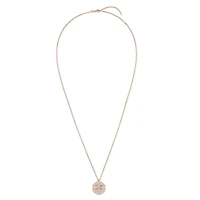 Jeux De Liens Harmony Small Rose Gold and Diamond Pavé Pendant