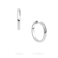 Sterling Silver 18 mm Thin Huggie Earrings