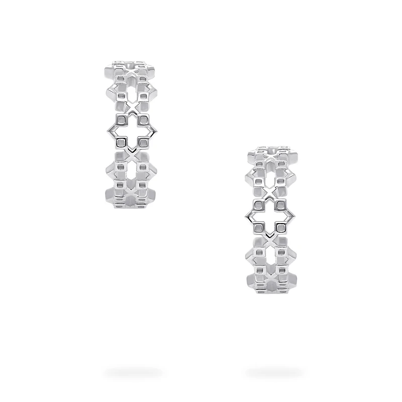 Sterling Silver Muse 15 mm Hoop Earrings