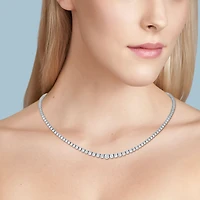 White Gold with Graduated Diamond Riviera Necklace