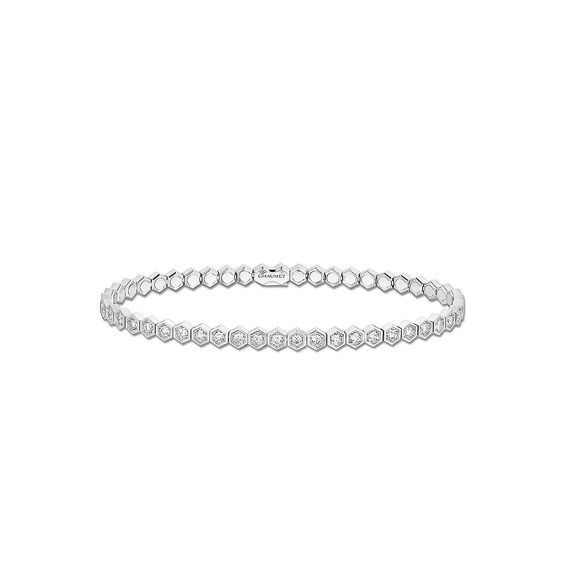 Bee de Chaumet White Gold and Diamond Bracelet