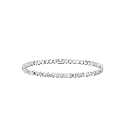 Bee de Chaumet White Gold and Diamond Bracelet
