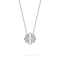 White Gold and Diamond Pendant Necklace