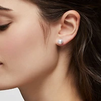 6.5–7 mm Akoya Pearl Earrings in Yellow Gold