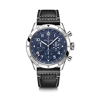 Super AVI Vought F4U Corsair B04 Automatic Chronograph GMT 46 mm Stainless Steel