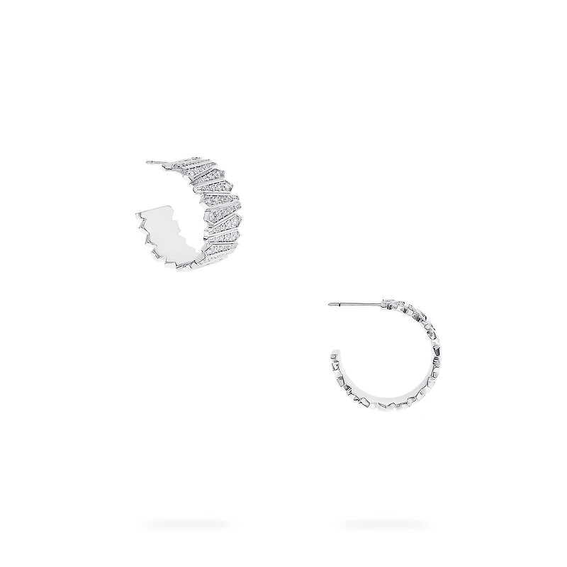 White Gold and Diamond Earrings