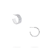 White Gold and Diamond Earrings