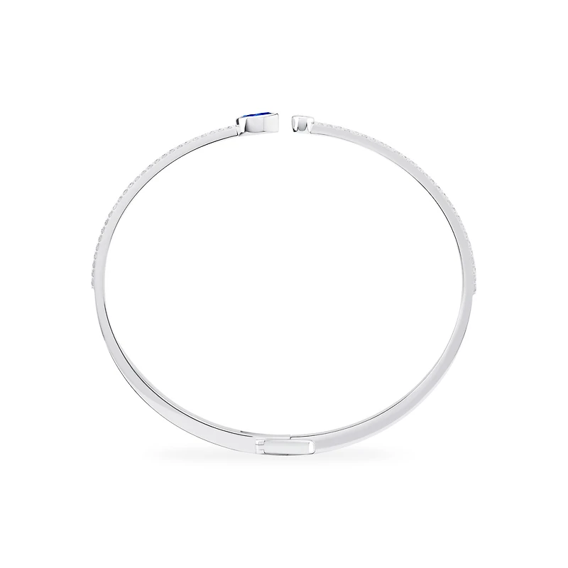 Sapphire and Diamond Bangle Bracelet