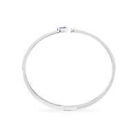 Sapphire and Diamond Bangle Bracelet