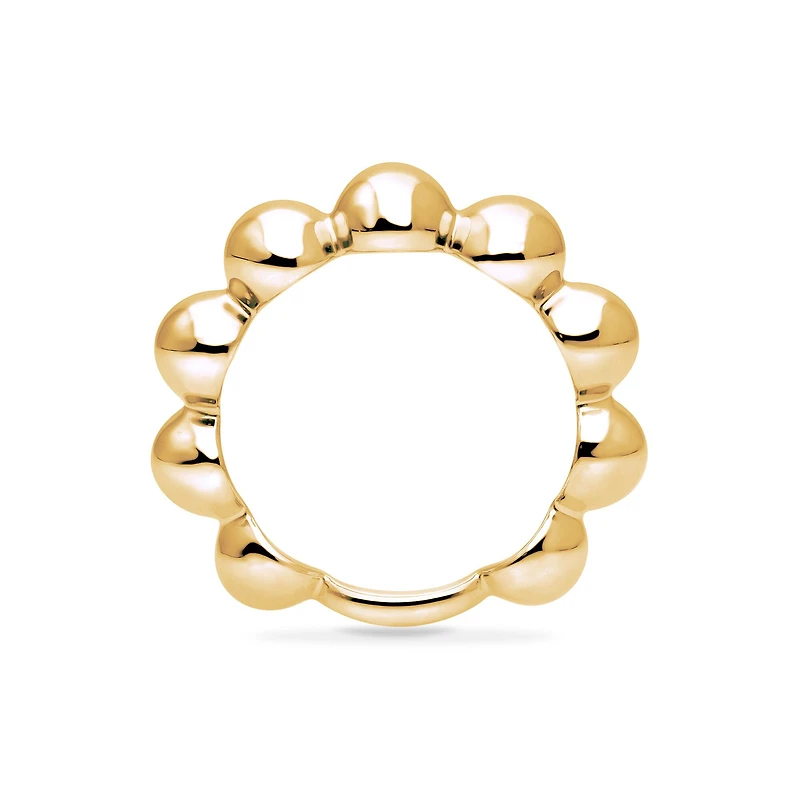 Yellow Gold Beaded Ring 5