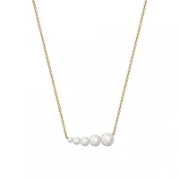Freshwater Pearl Horizontal Bar Necklace