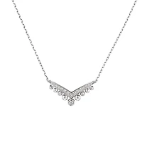 Josephine Aigrette White Gold and Diamond Pendant