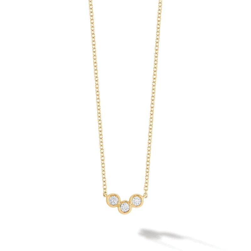 Diamond Splash Pendant Necklace, Yellow Gold