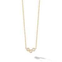 Diamond Splash Pendant Necklace, Yellow Gold