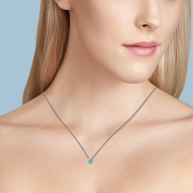 Turquoise and Silver Pendant
