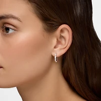 White Gold Diamond Hoop Earrings