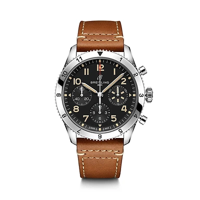 Classic AVI P-51 Mustang Automatic Chronograph 42 mm Stainless Steel