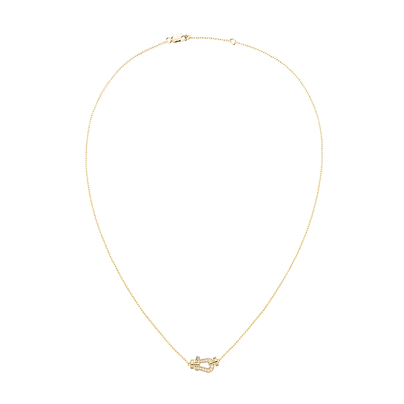 Force 10 Small Gold and Diamond Pavé Pendant