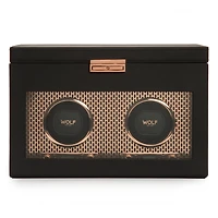 Axis Copper 2 Piece Watch Winder with Storage