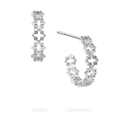 Sterling Silver Muse 18 mm Hoop Earrings