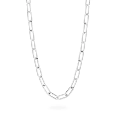 Silver Large Cable Chain Necklace