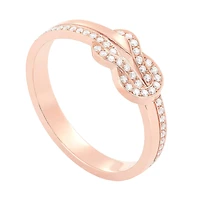 Chance Infinie Rose Gold Diamond Pavé Ring