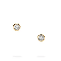 Yellow Gold Diamond Stud Earrings