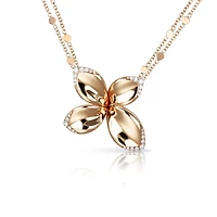 Giardini Segreti Rose Gold and Diamond Pendant