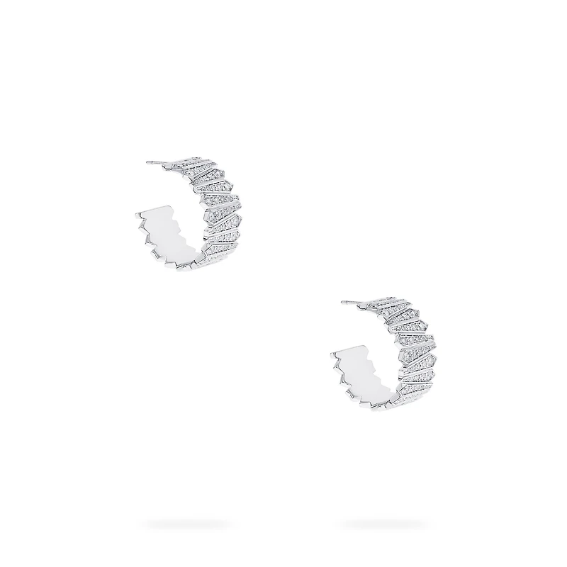 White Gold and Diamond Earrings